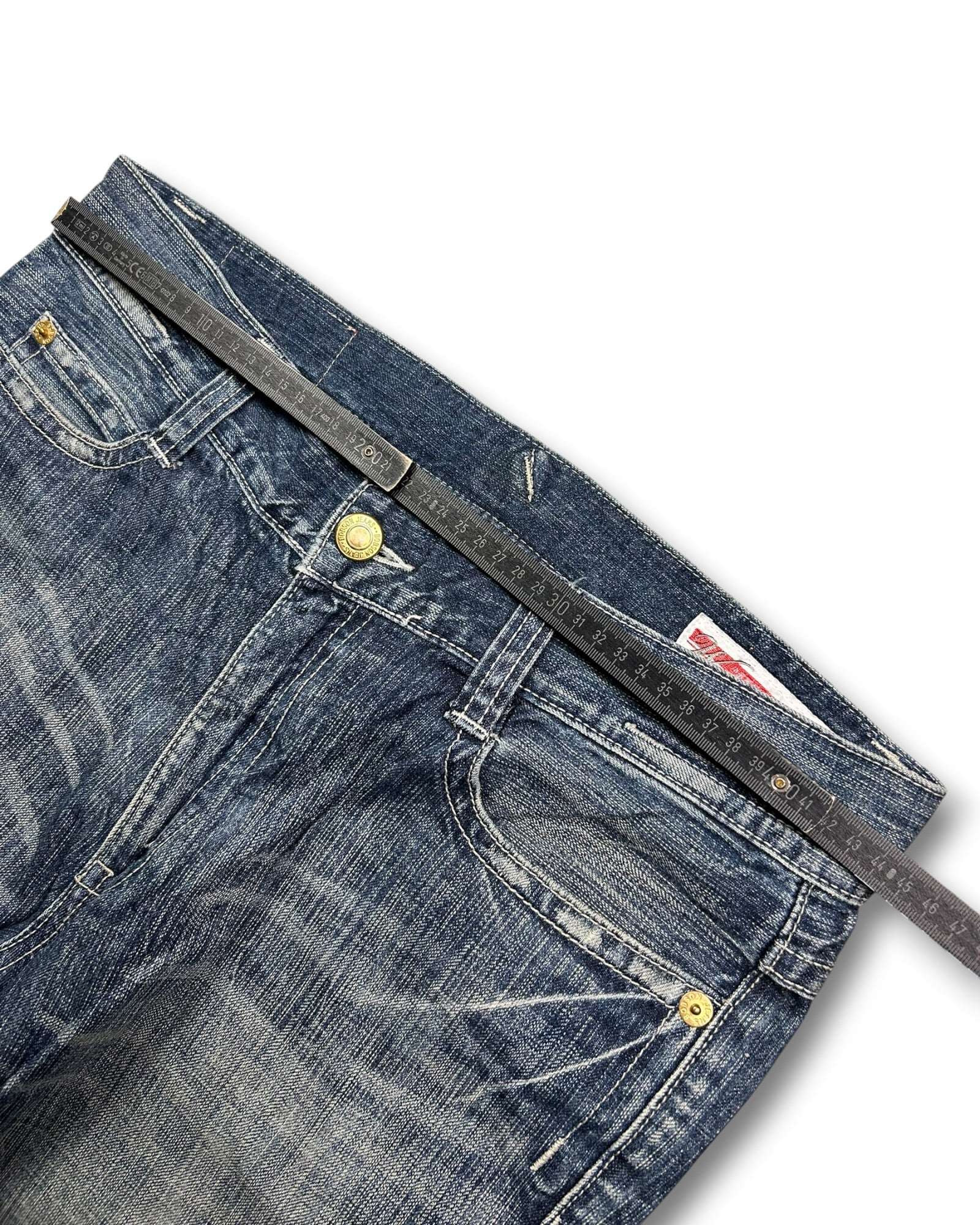 2000's Bobson Straight/Baggy Japanese Jeans *rare 34x32 (L)