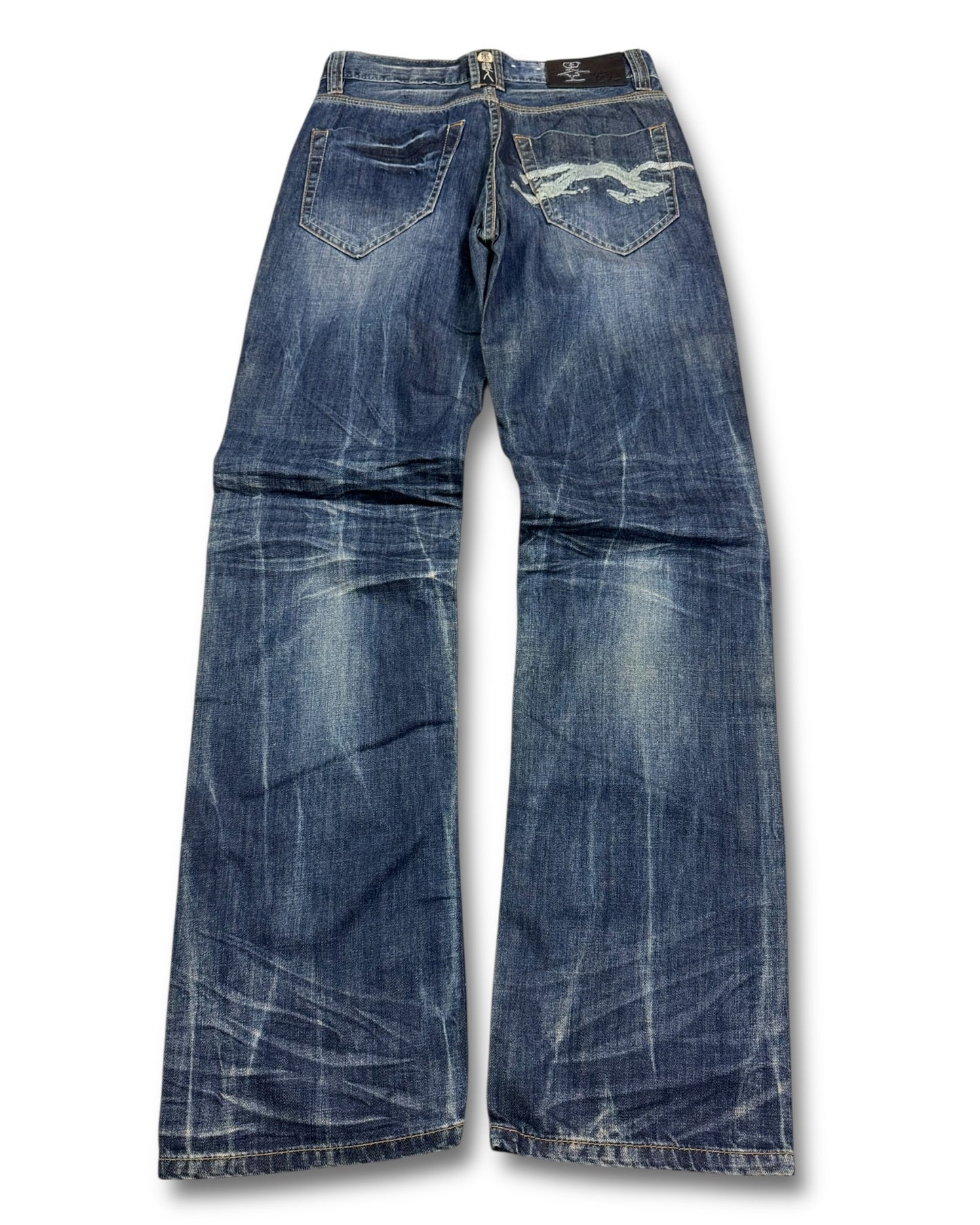 2000's Big Train Japanese Straight Jeans *very rare 28x32 (S)