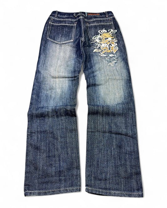 2000's Hdn Jeans Japanese Straight/Baggy Jeans *rare 32x32 (M)