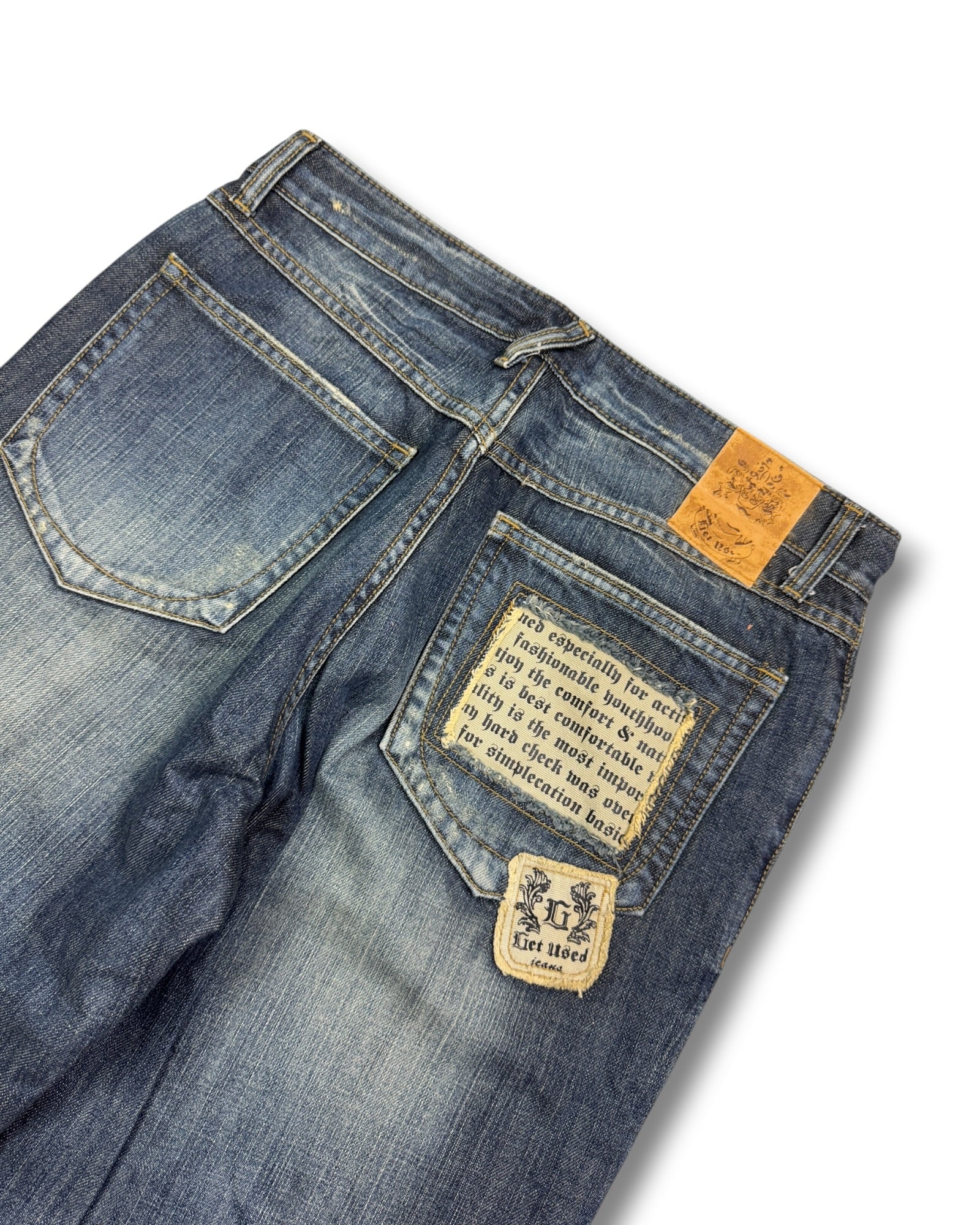 2000's Get Used Baggy Hip Hop Jeans *rare 30x30 (M)