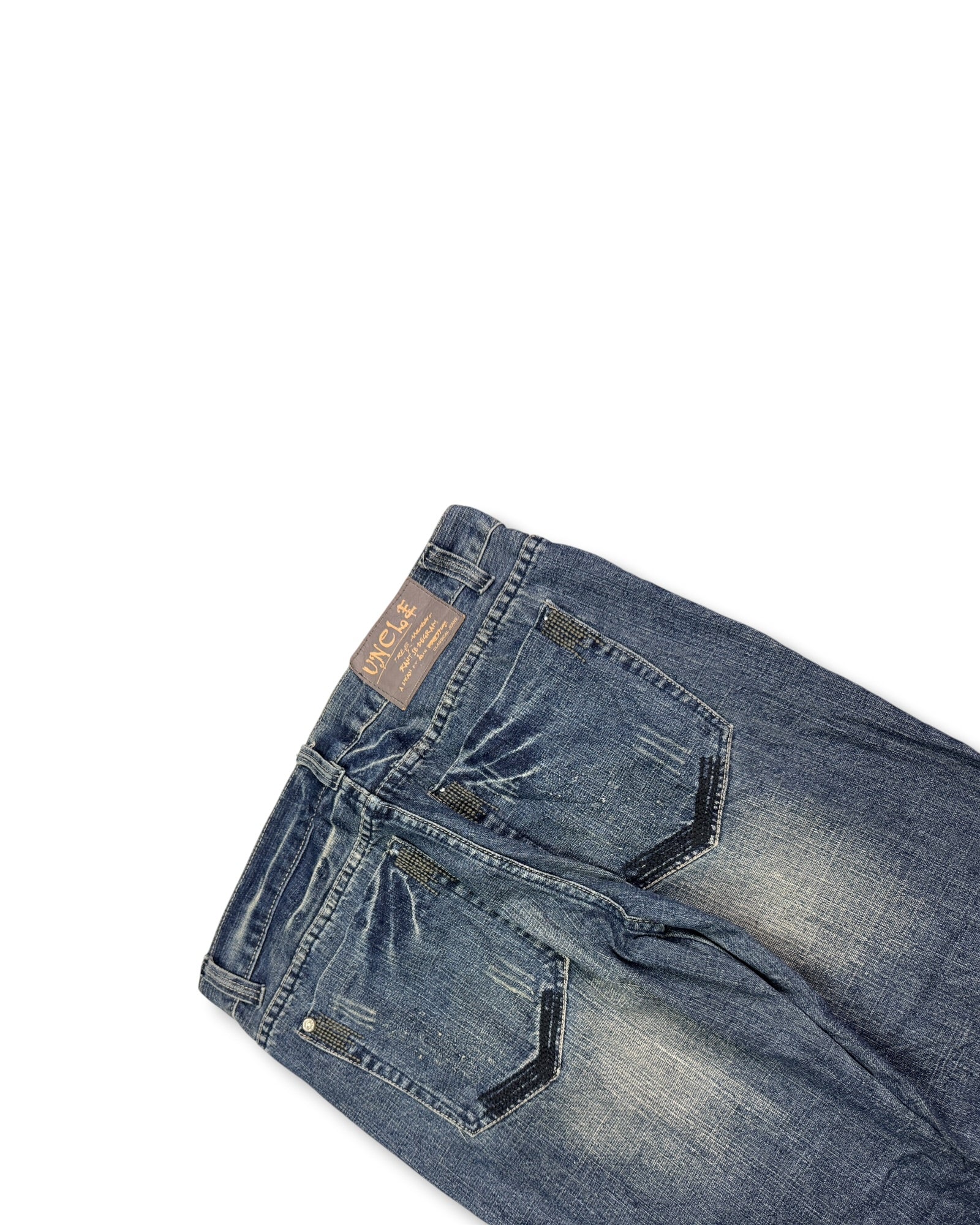 2000's Uncle Straight/Baggy Japanese Jeans *rare 36x32 (L)