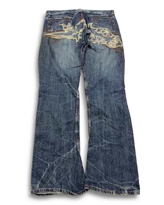 2000's Oririn Slim/Straight Japanese Jeans *rare 34x30 (L)