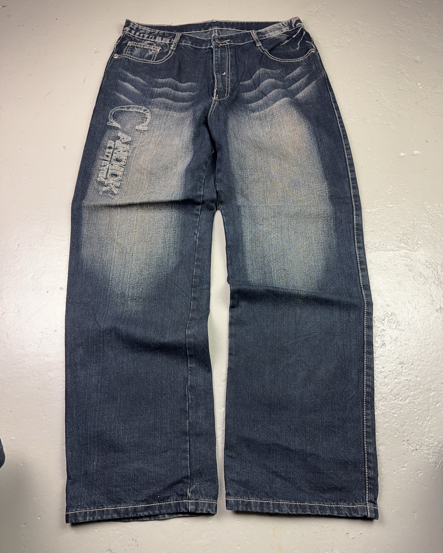 2000's Buhmaa Japanese Baggy Jeans *rare 34x34 (L)