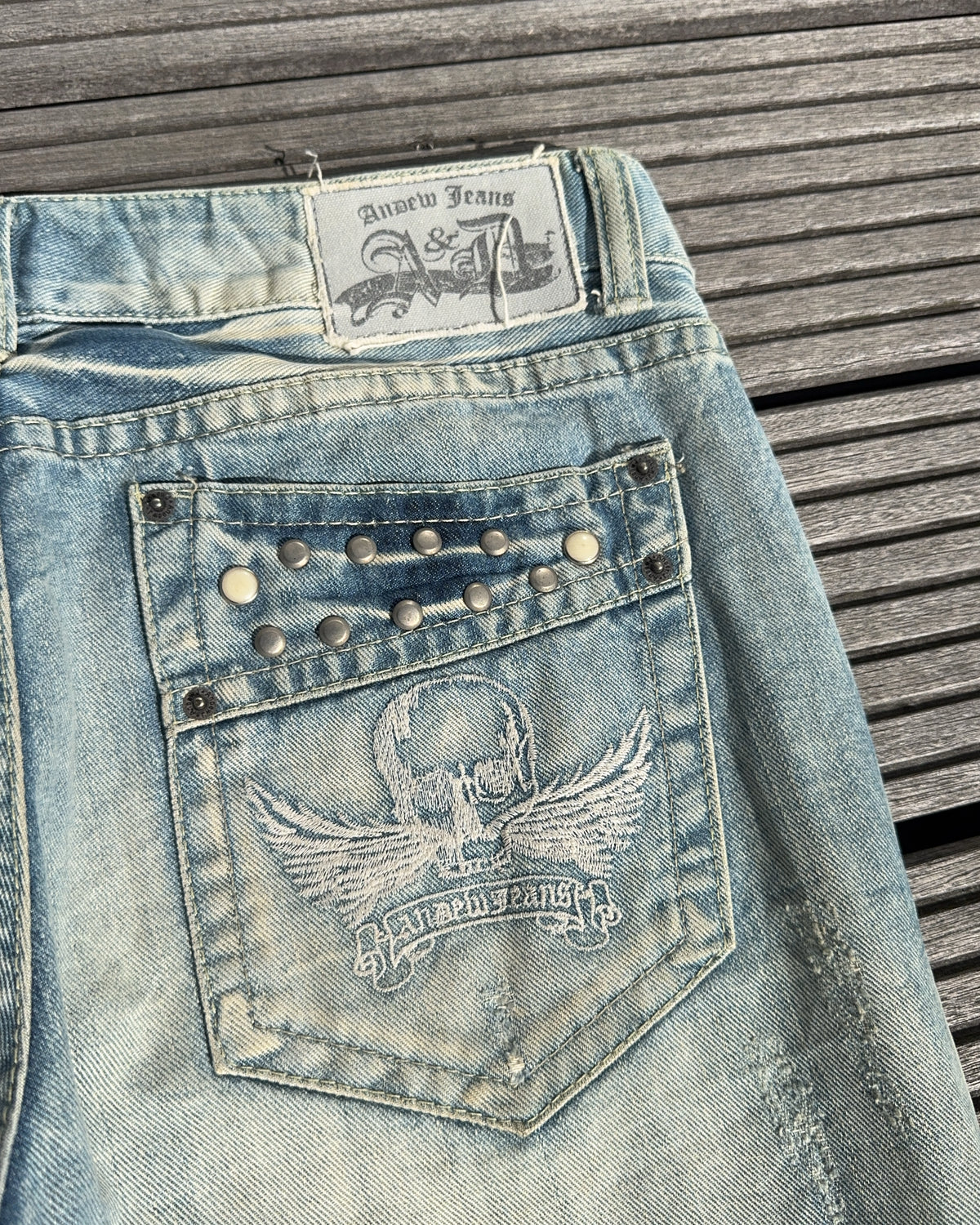 2000's Andrew Japanese Archive Bootcut/Flared Jeans *very rare 32x32 (M)