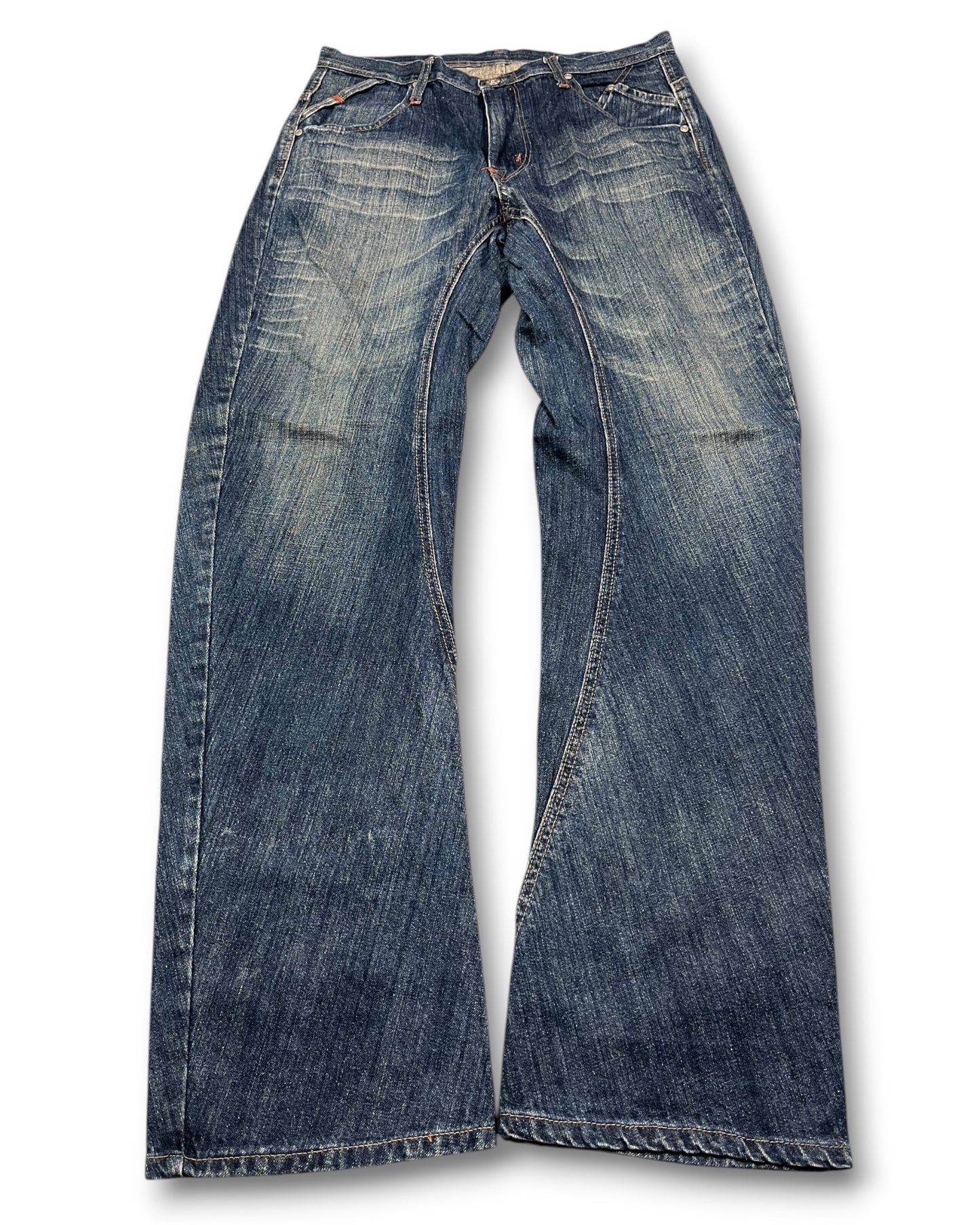 2000's Oni Japanese Baggy/Straight Jeans *rare 32x34 (M)