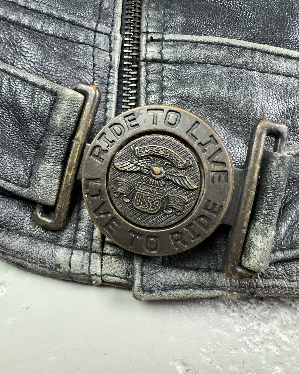 1980's Schuh Faded Leather Jacket *extremely rare (M)