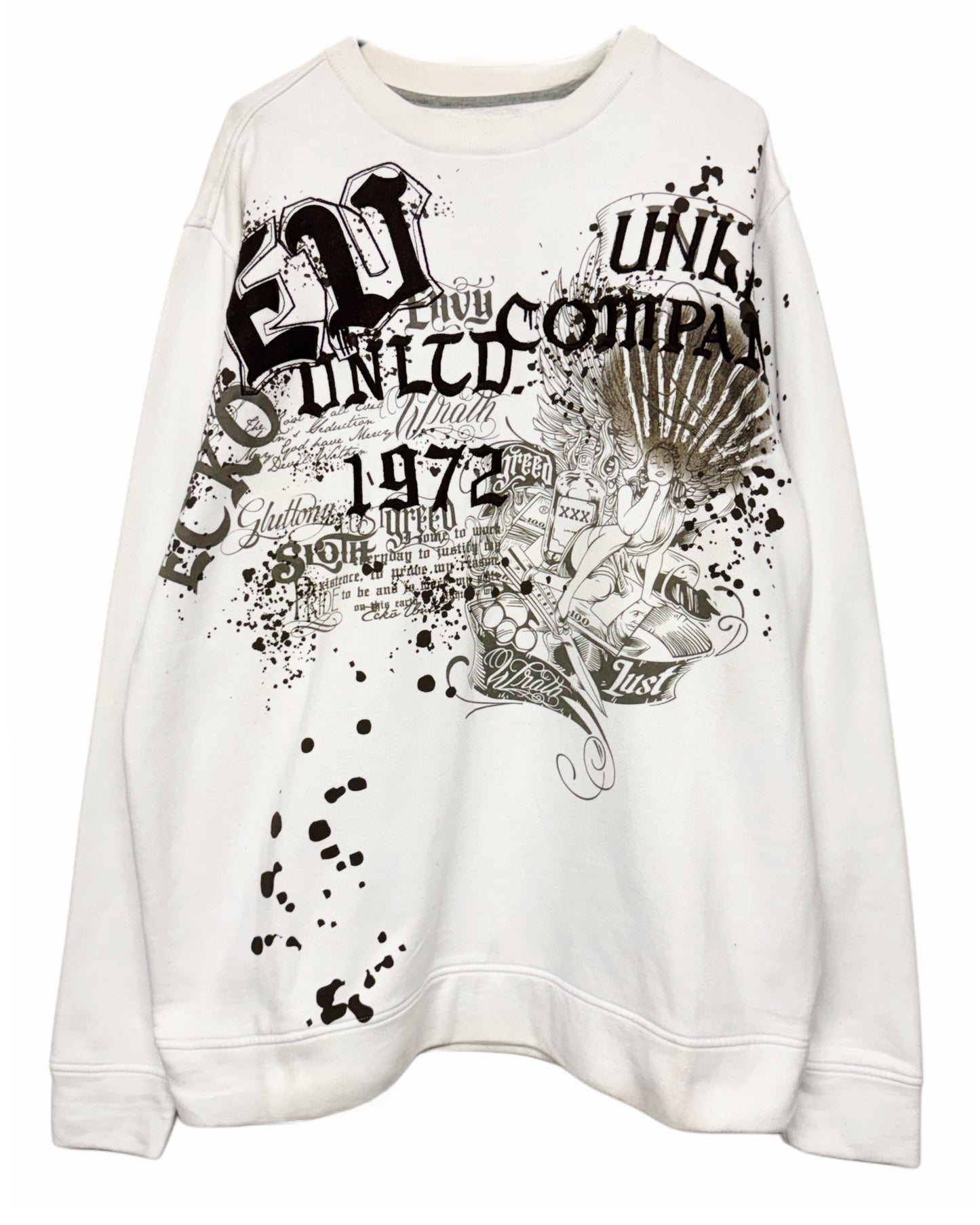 00‘s ECKŌ Unltd. Embroidered Sweater *sehr selten (L)