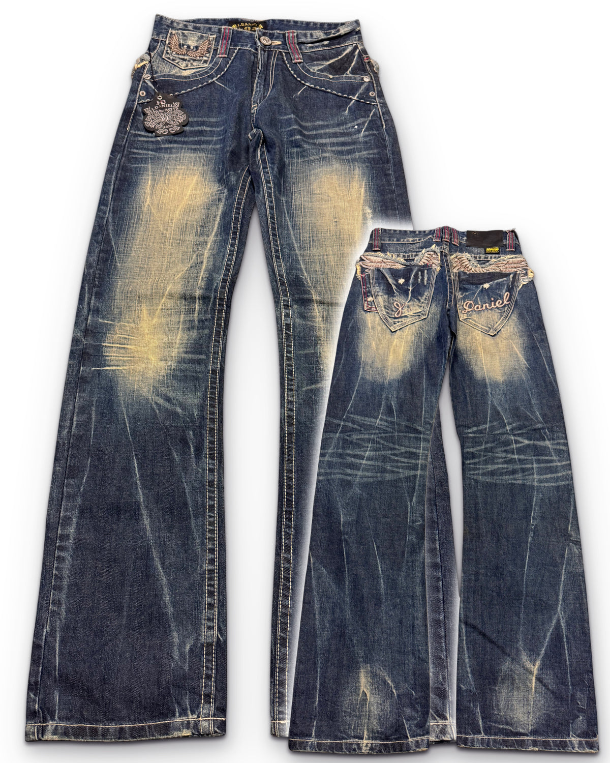2000's J.Daniel Deadstock Archive Baggy/Straight Jeans *very rare 28x32