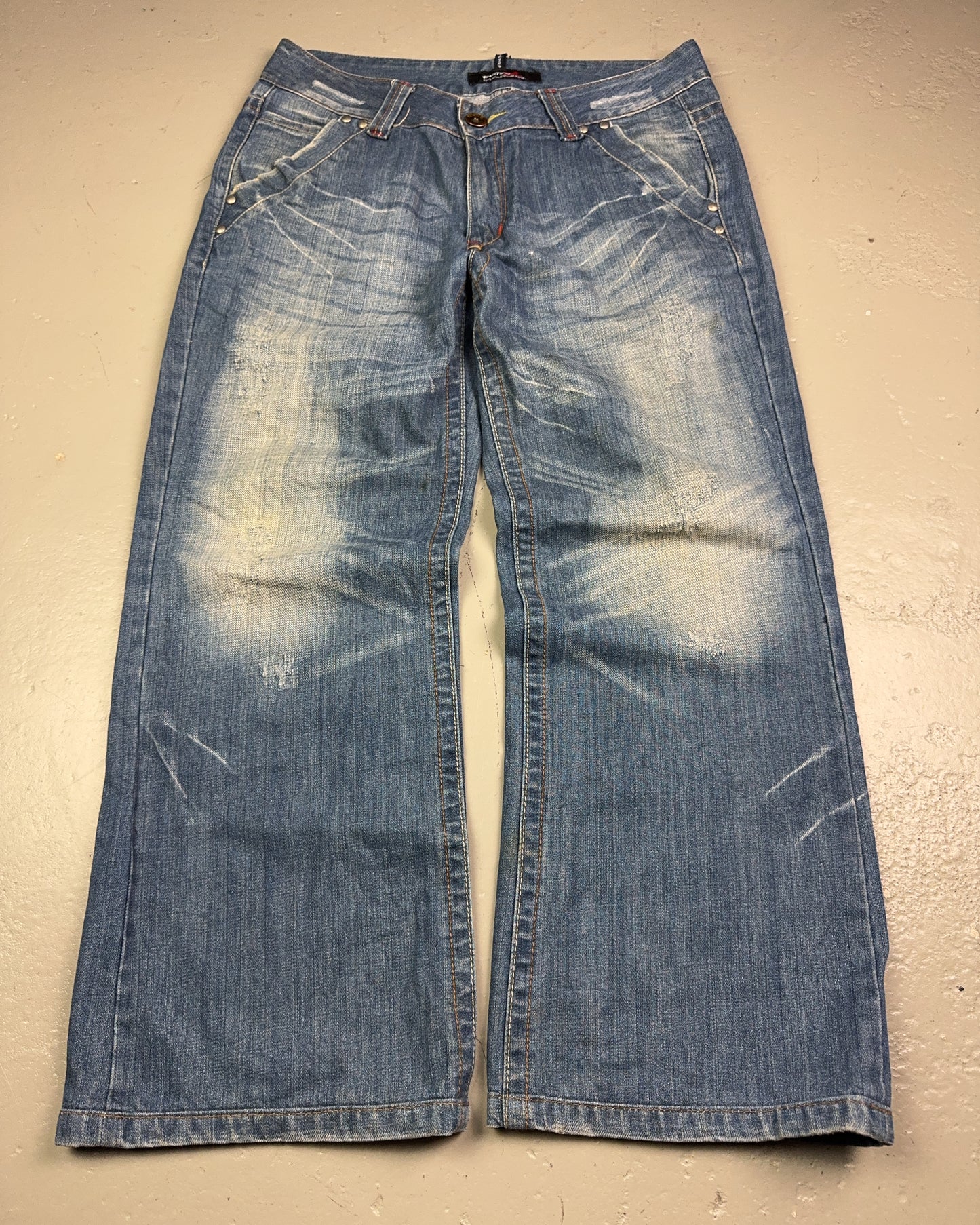 2000's Rieton Korean Archive Baggy Jeans *rare 34x30 (L)