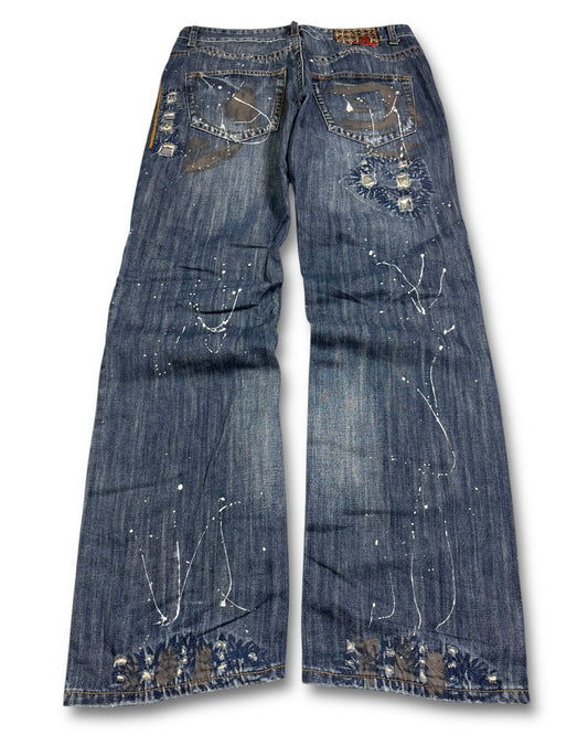 2000's Mia Ker Baggy Japanese Archive Jeans *very rare 36x34 (XL)