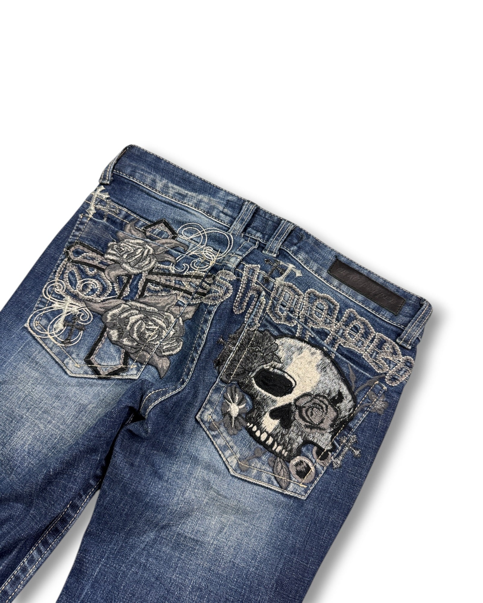 2000's Grasshopper Low Waist/Bootcut Japanese Archive Jeans Women's *very rare 28x28 (S)