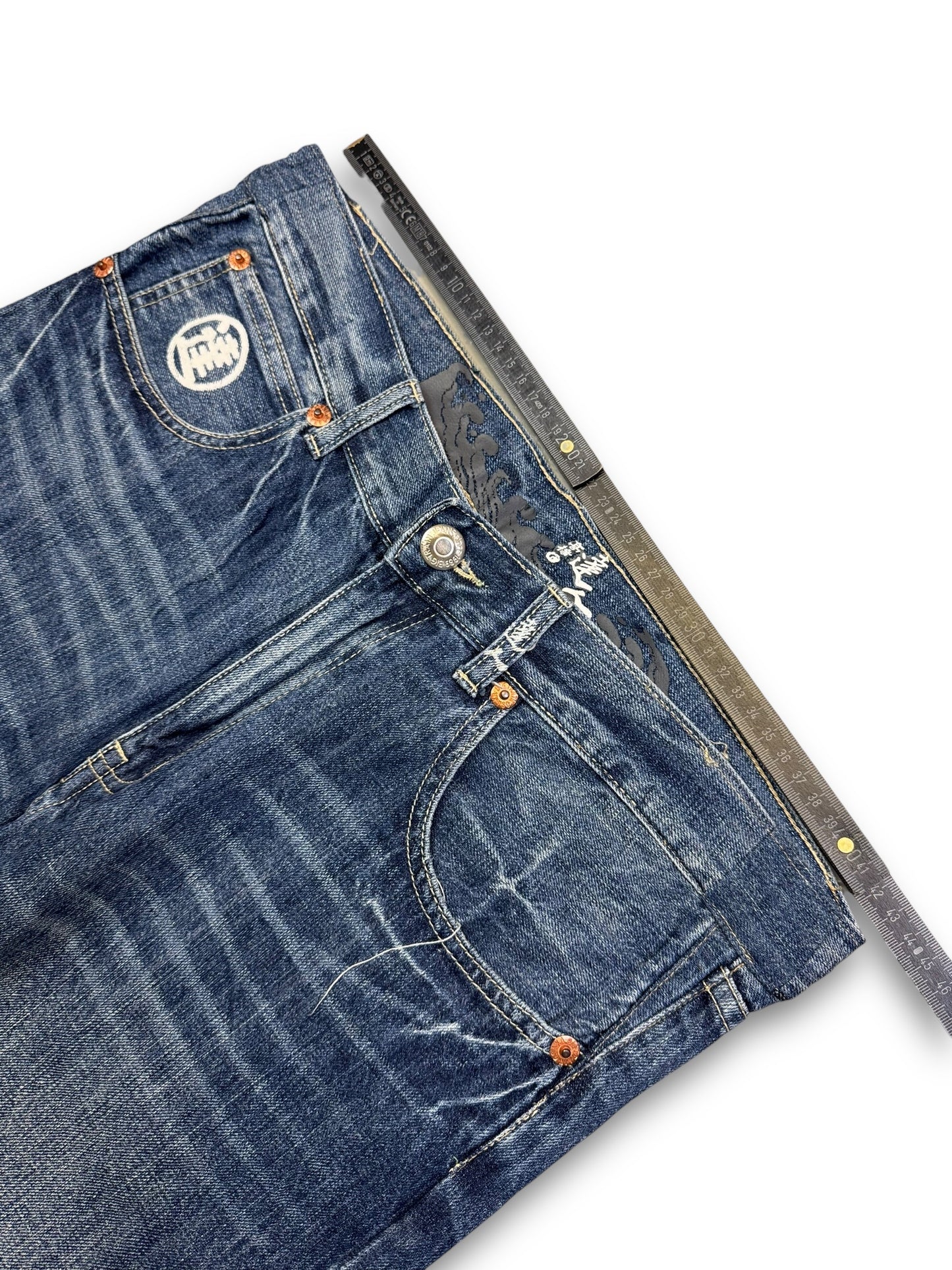 2000's Big Train Japanese Baggy Jeans *very rare 34x28 (L)