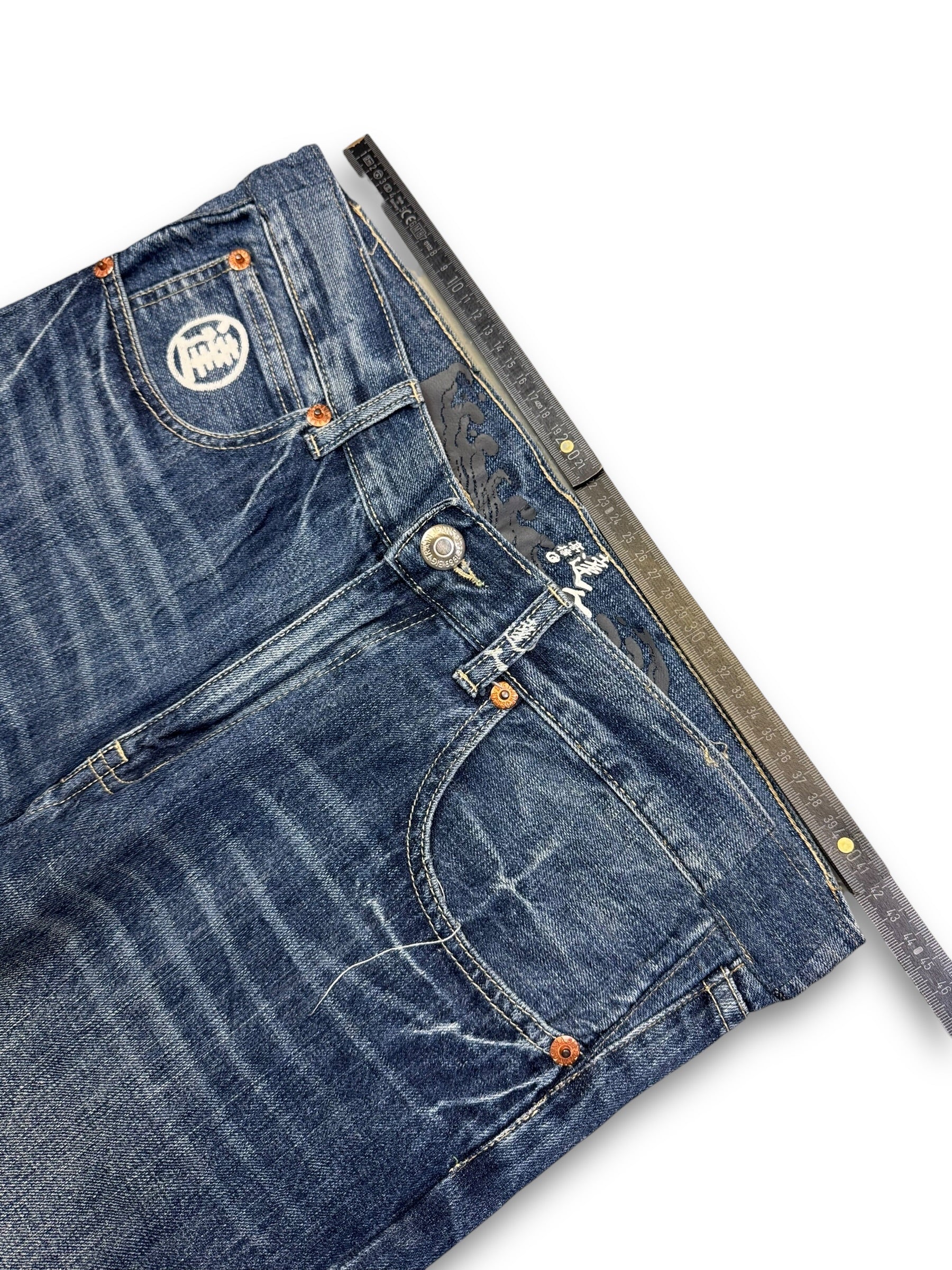 2000's Big Train Japanese Baggy Jeans *very rare 34x28 (L)