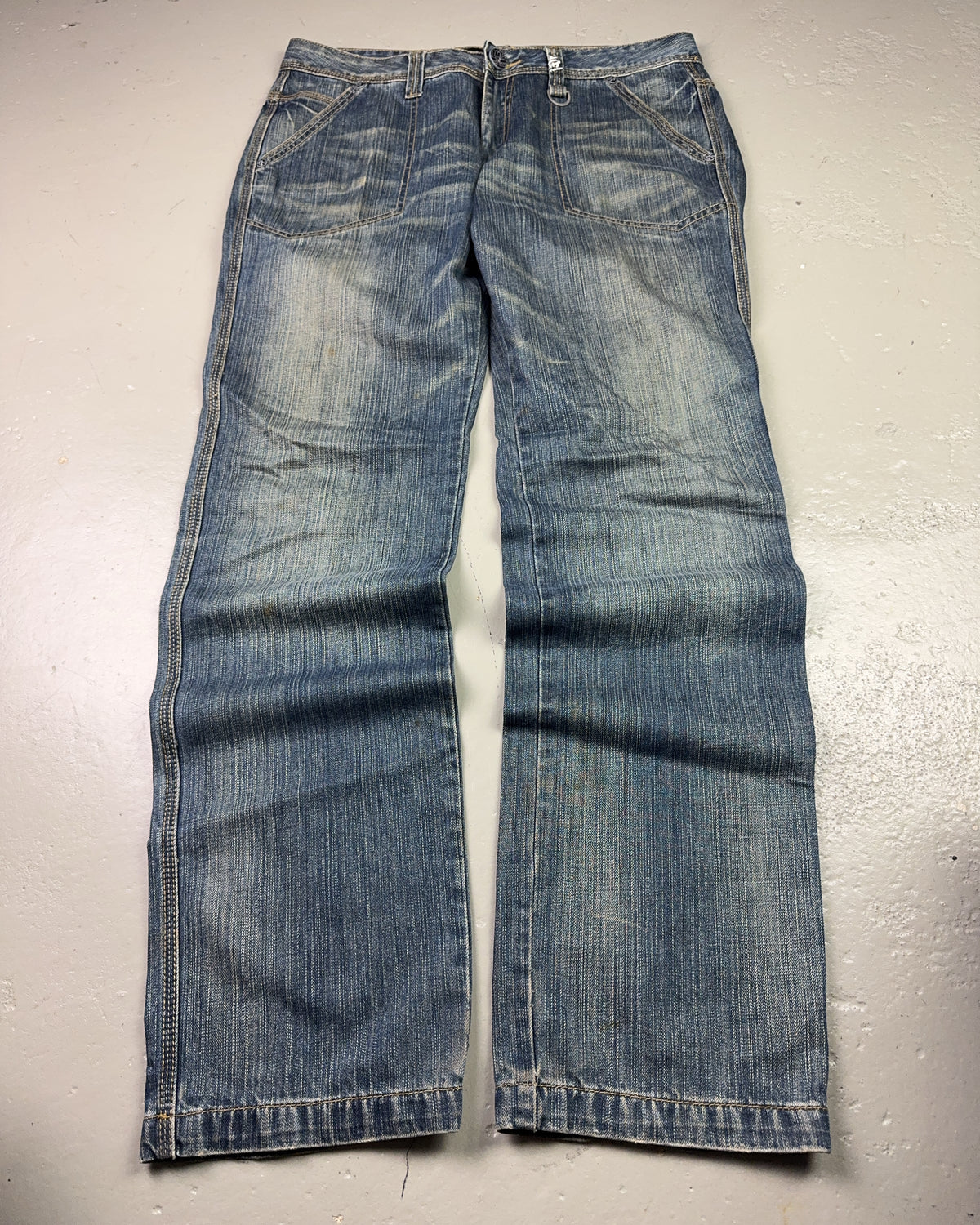 2000's Maja's Elaboration Japanese Straight/Baggy Jeans *rare 36x32 (XL)
