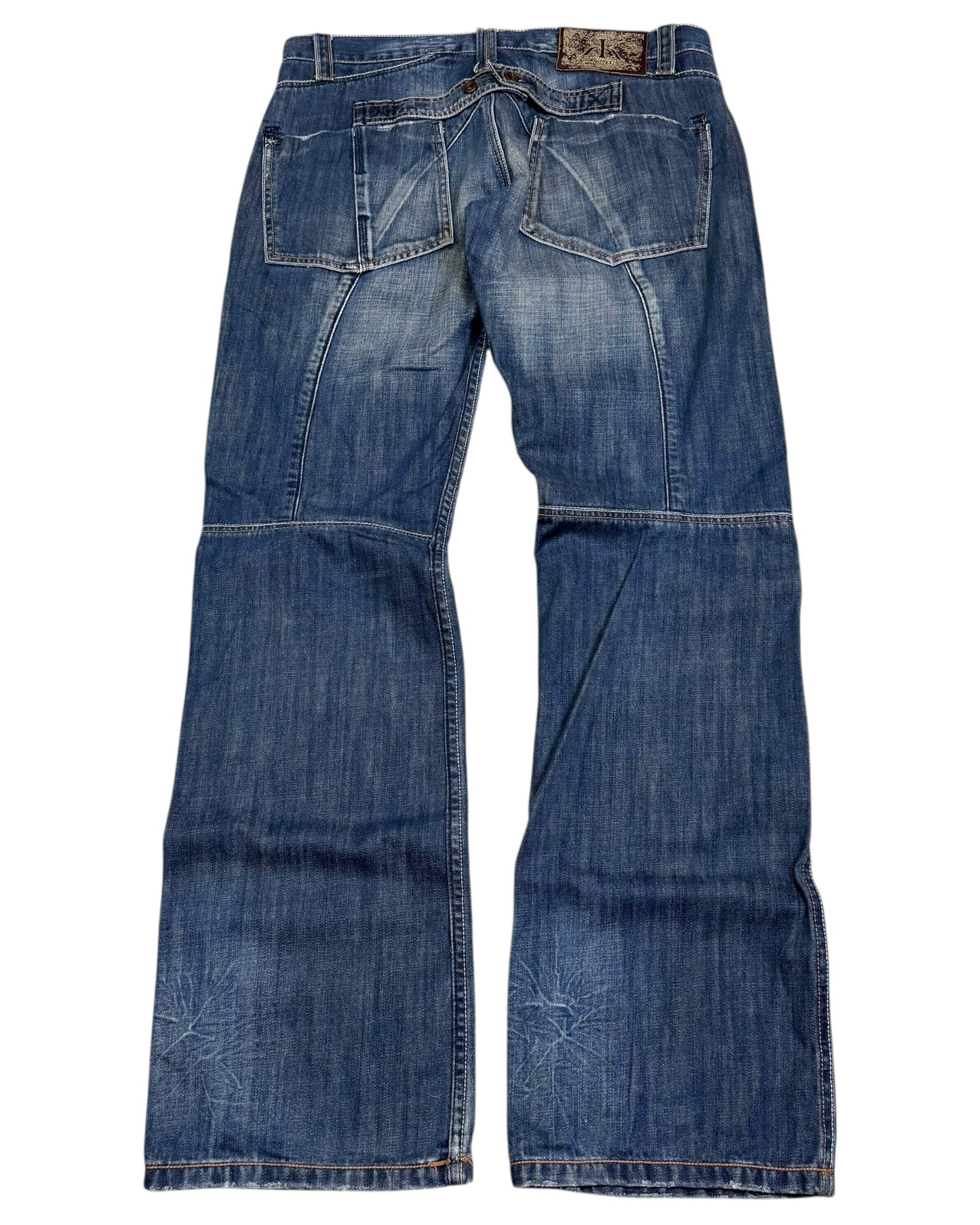 2000‘s Ddp True Blue Baggy Jeans 33x33