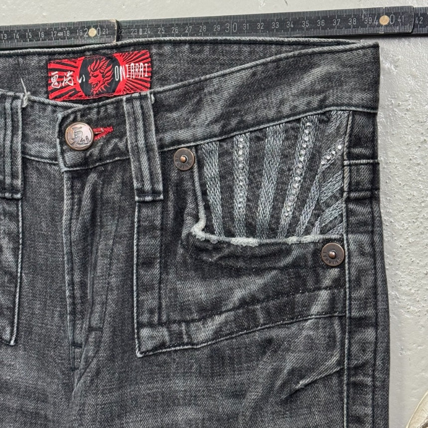2000’s Oniarai Japanese Archive Straight Jeans *very rare 30x32