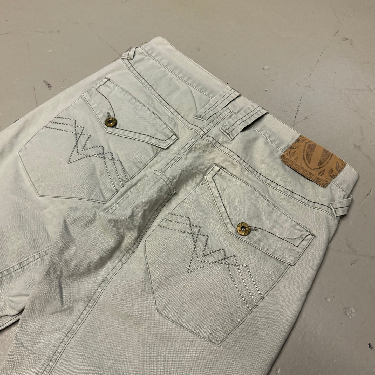 00‘s Fishbone Baggy Jeans 30x30