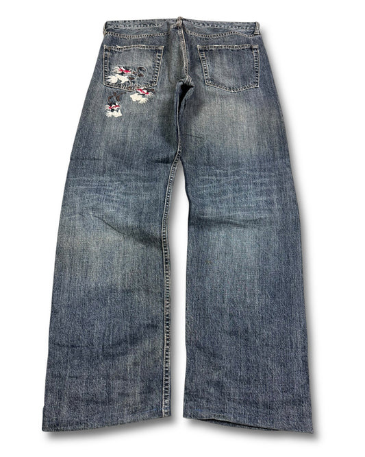 2000's Japanese Baggy Jeans *rare 34x30 (L)