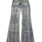 2000's Red Rivet Low Waist/Bootcut Jeans Women's *rare 26x30 (S)