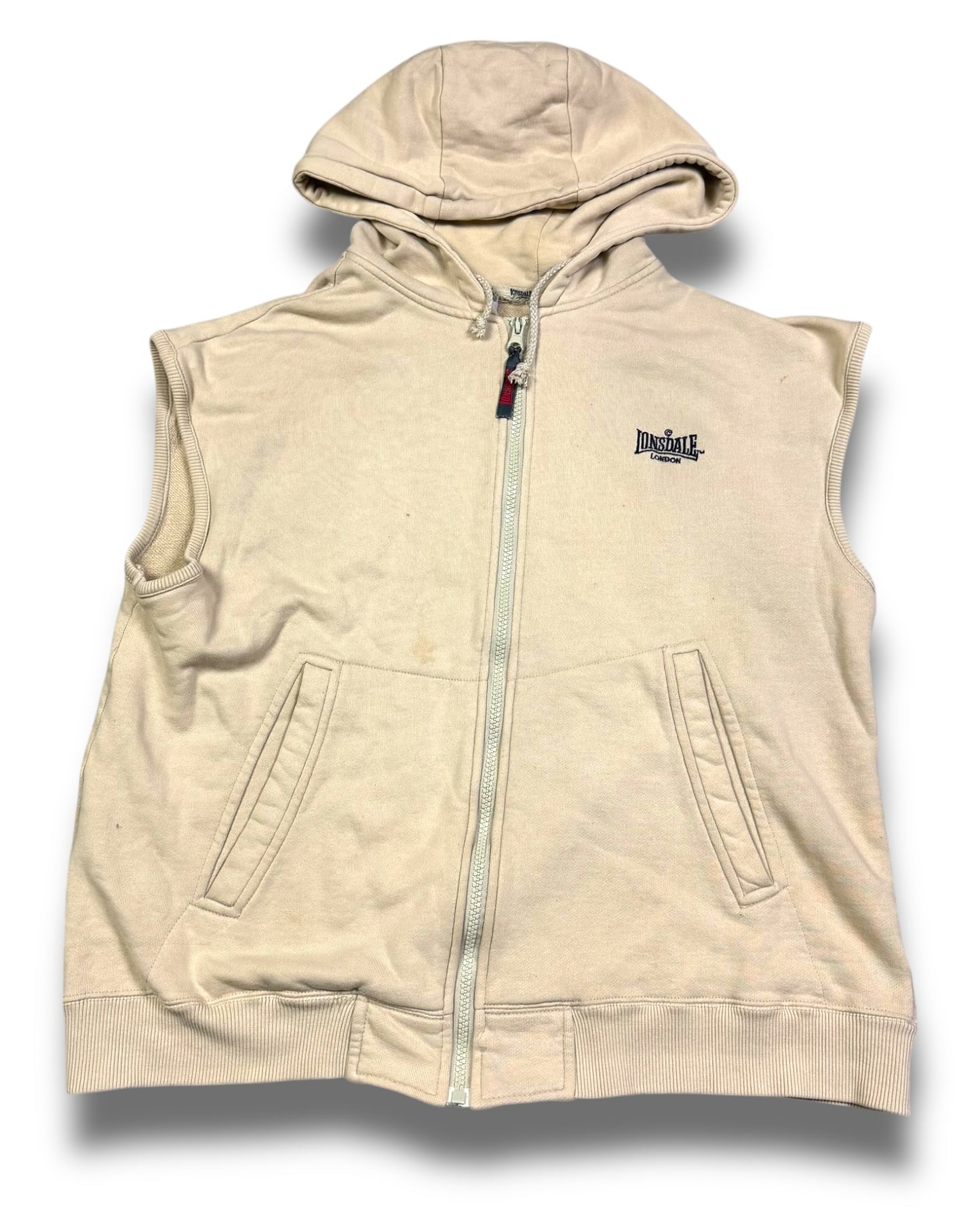 2000's Lonsdale Zip Hoodie Vest *very rare (XL)