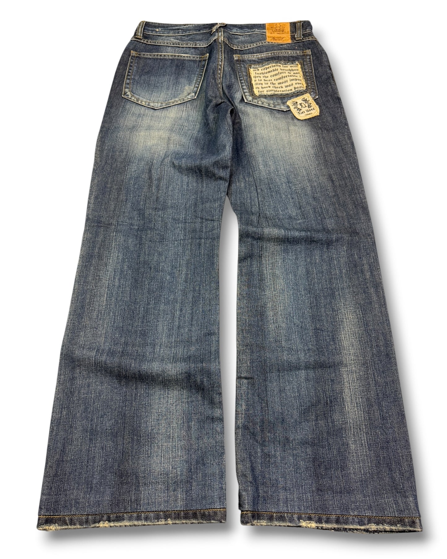2000's Get Used Baggy Hip Hop Jeans *rare 30x30 (M)