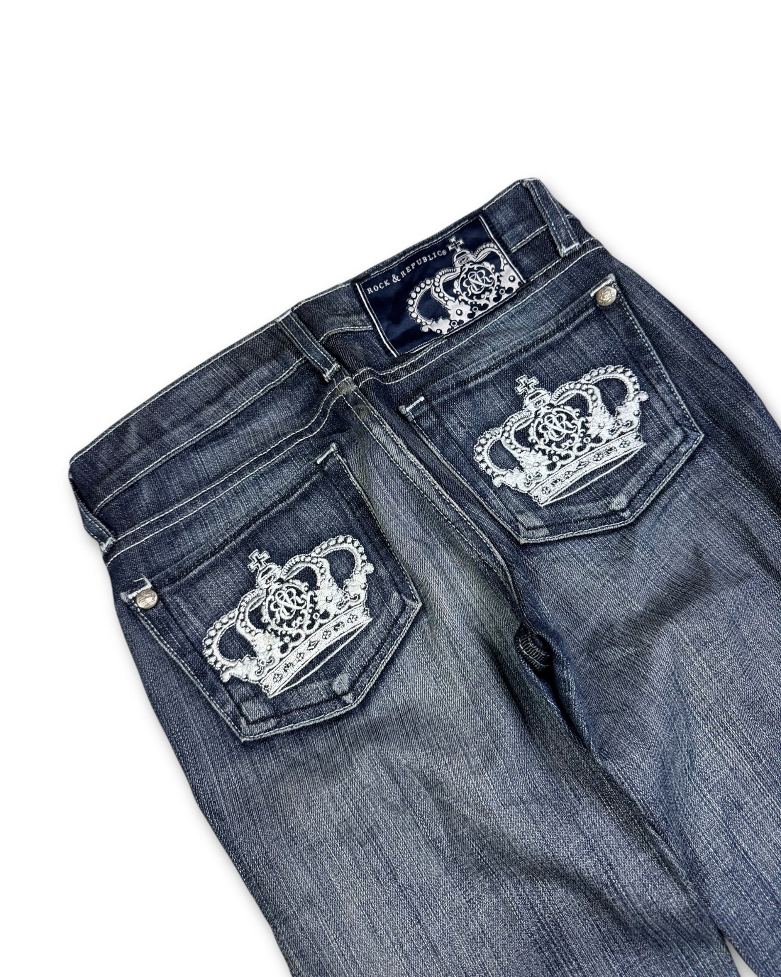 2000's Rock & Republic Low Waist/Flared Jeans Women's *very rare (XS)