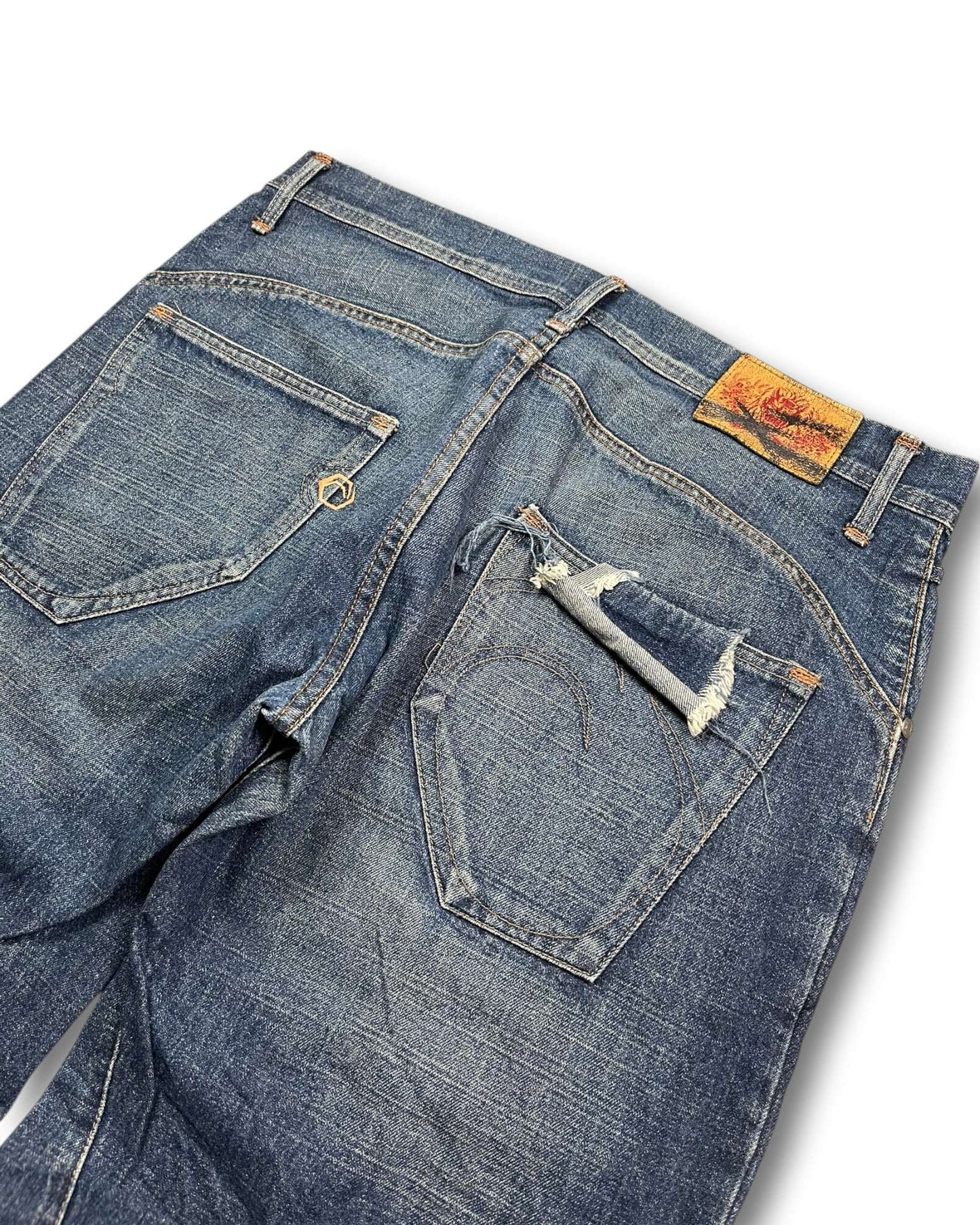 2000's Japanese Baggy/Straight Jeans *rare 34x34 (L)
