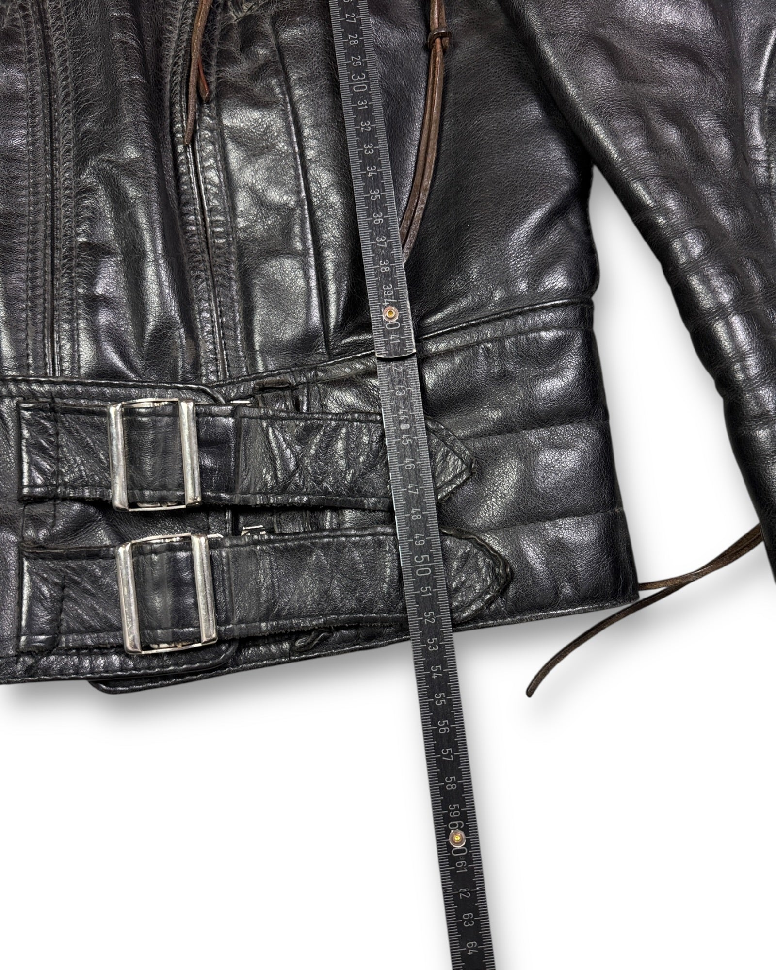 1990's Harro Biker Leather Jacket *very rare (S)