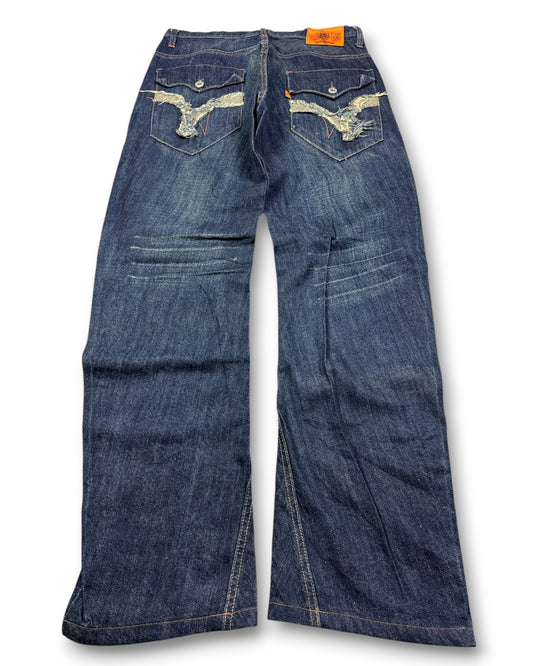 2000's Oni Straight/Baggy Japanese Jeans *very rare 32x32 (M)