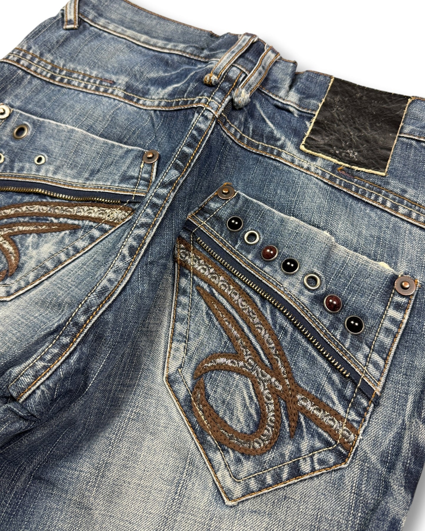 2000's Japanese Straight/Baggy Jeans Women's *rare 28x28 (S)