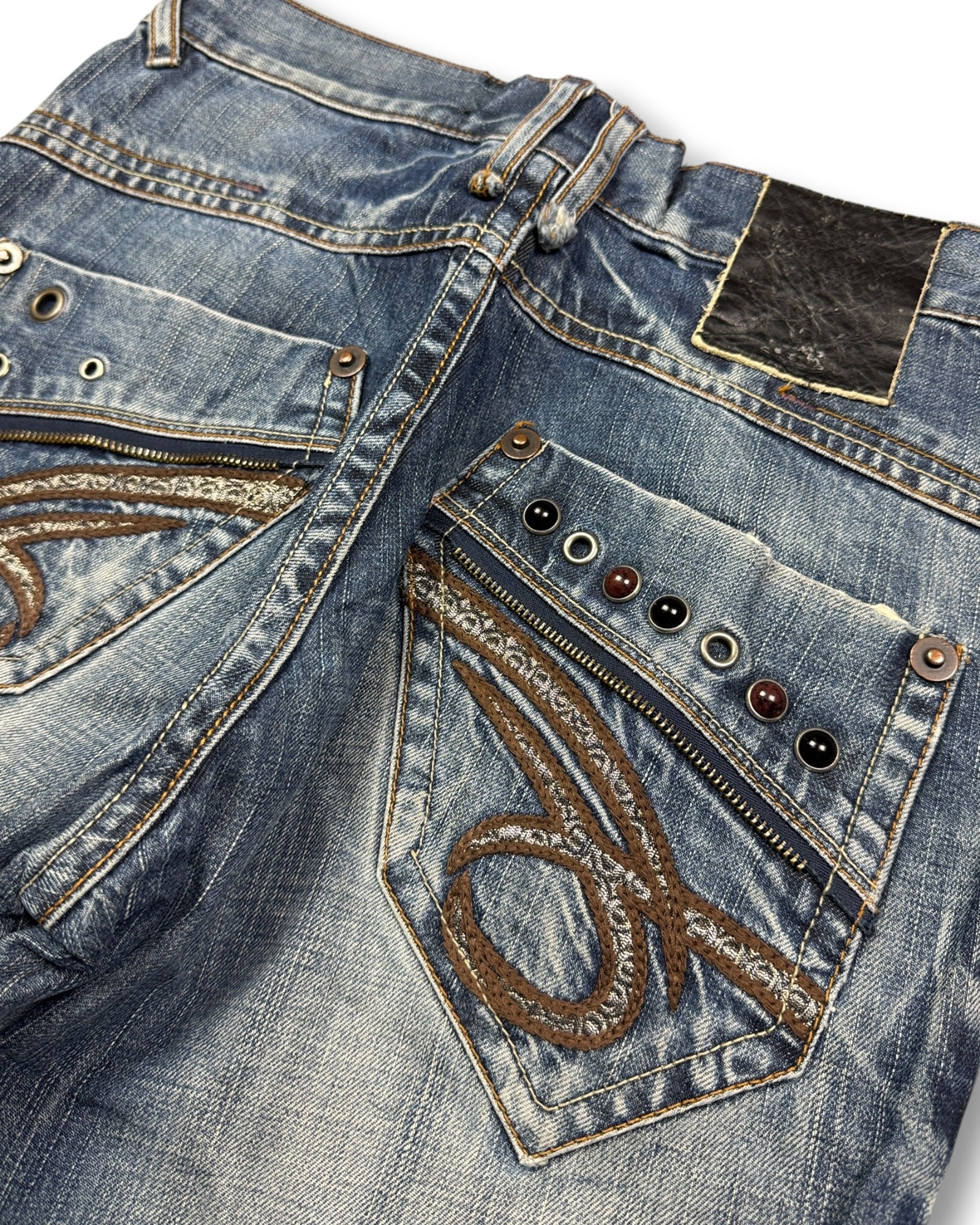 2000's Japanese Straight/Baggy Jeans Women's *rare 28x28 (S)