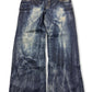 2000's Bsj Blue Subject Baggy Japanese Jeans *very rare 38x30 (XXL)