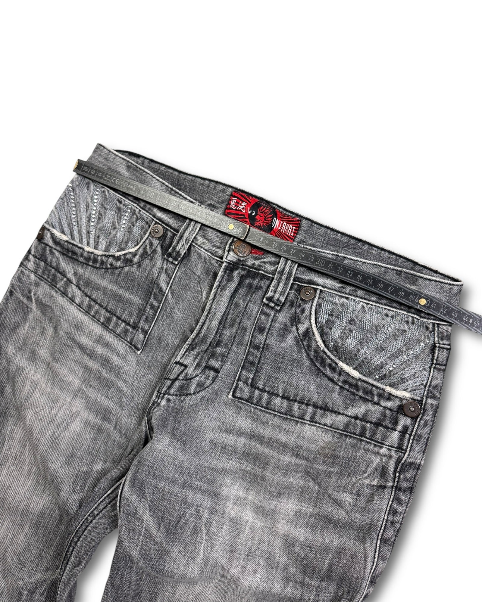 2000's Oniarai Straight/Baggy Japanese Jeans *very rare 32x32 (M)