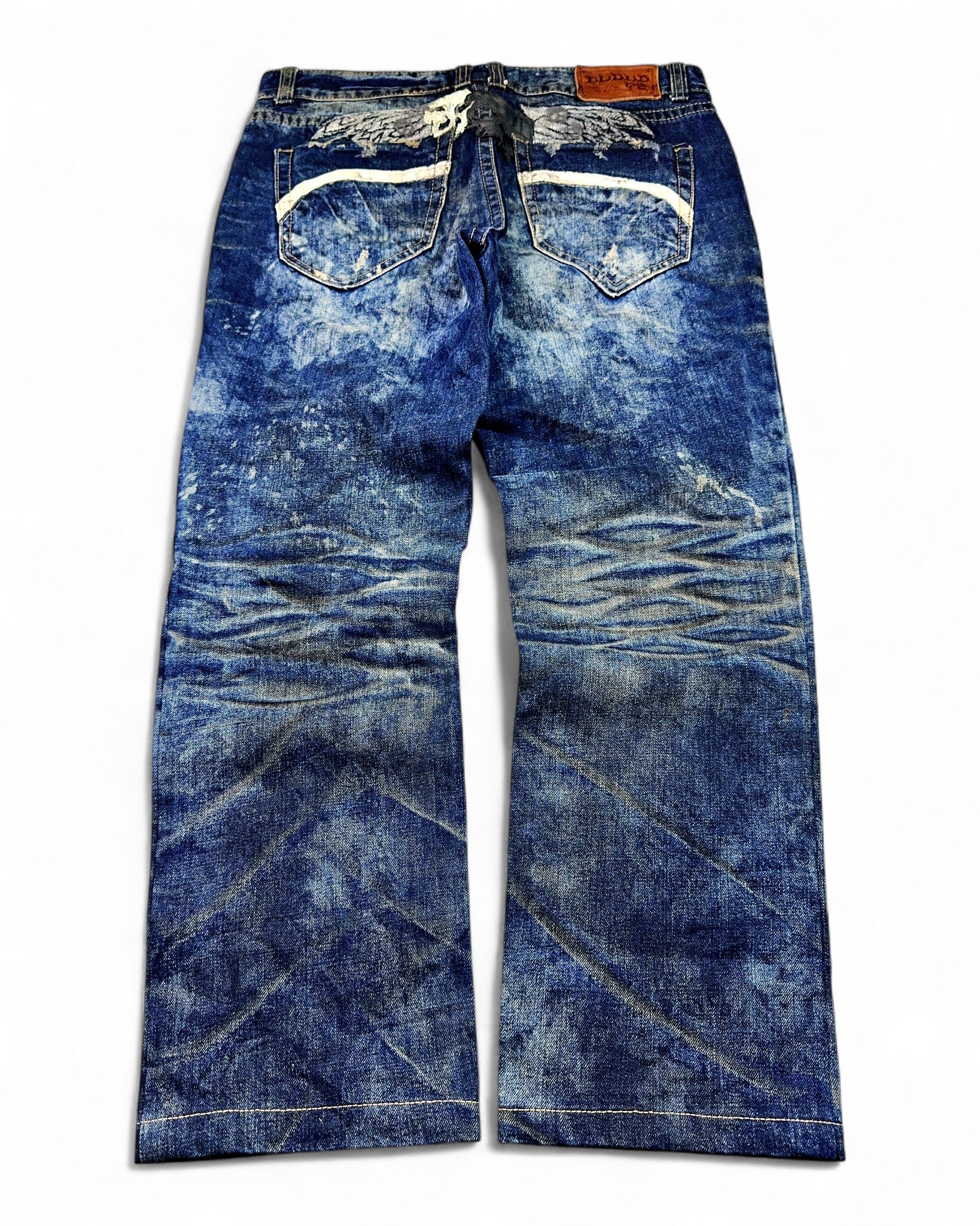 2000's Cloud7 Japanese Archive Straight Jeans *very rare 34x28 (L)