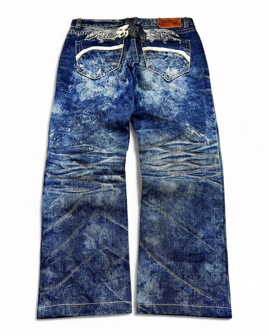 2000's Cloud7 Japanese Archive Straight Jeans *very rare 34x28 (L)