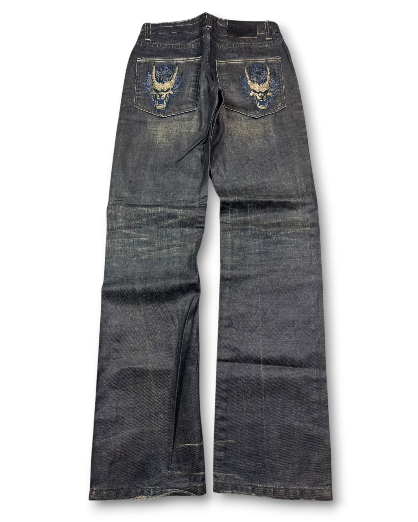 2000's Oniarai Straight Japanese Jeans *very rare 28x32 (S)