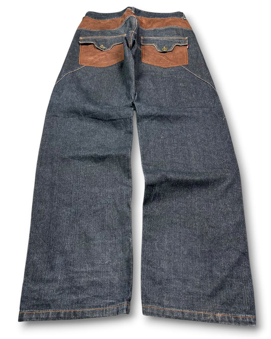2000's Oniarai Baggy Japanese Jeans *rare 30x32 (M)