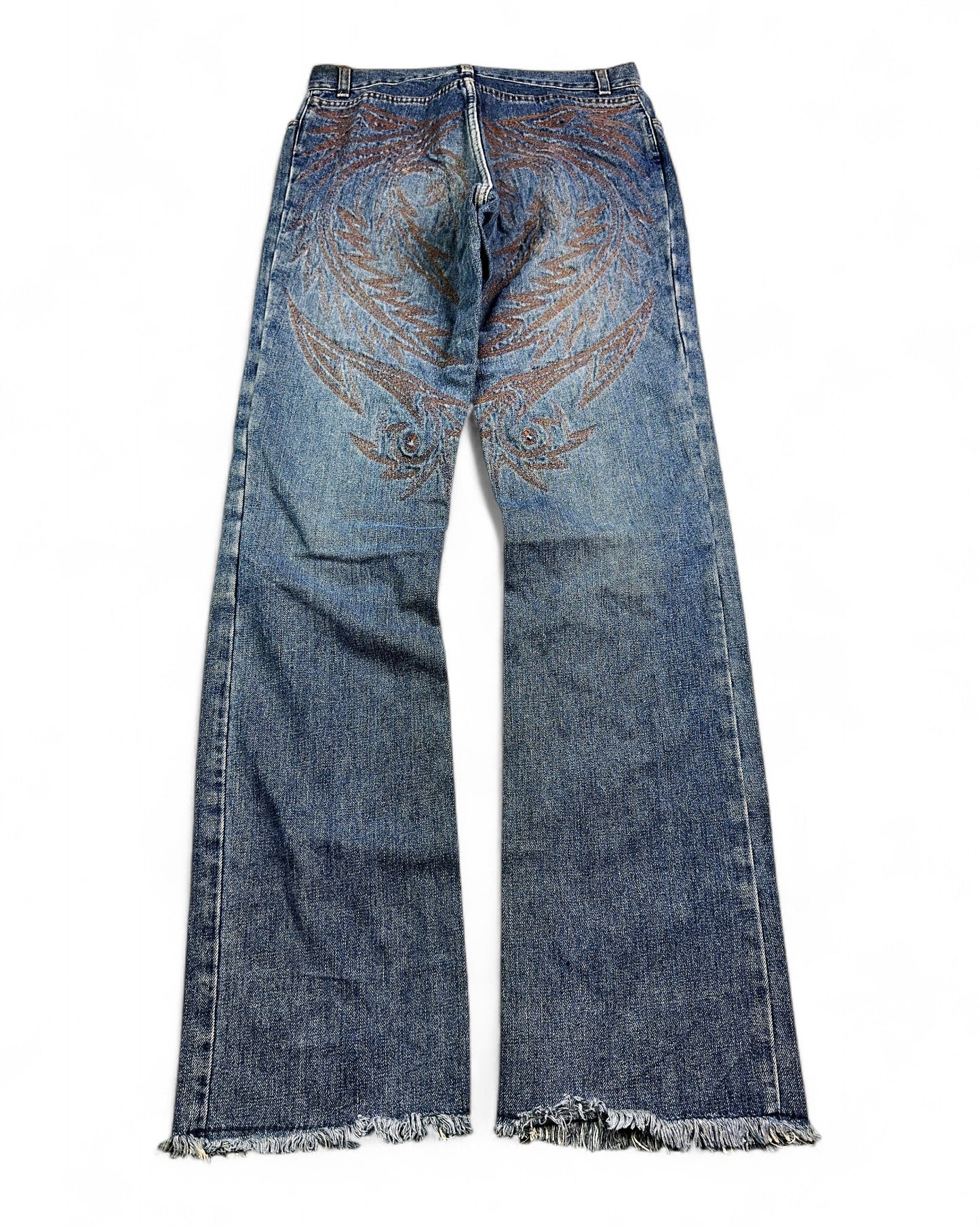 2000's Roberto Cavalli Straight Jeans *very rare 30x34 (M)