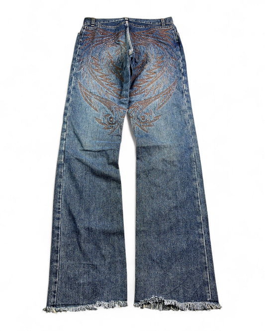 2000's Roberto Cavalli Straight Jeans *very rare 30x34 (M)