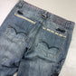 2000's Skull Japanese Baggy Jeans *rare 34x30 (L)