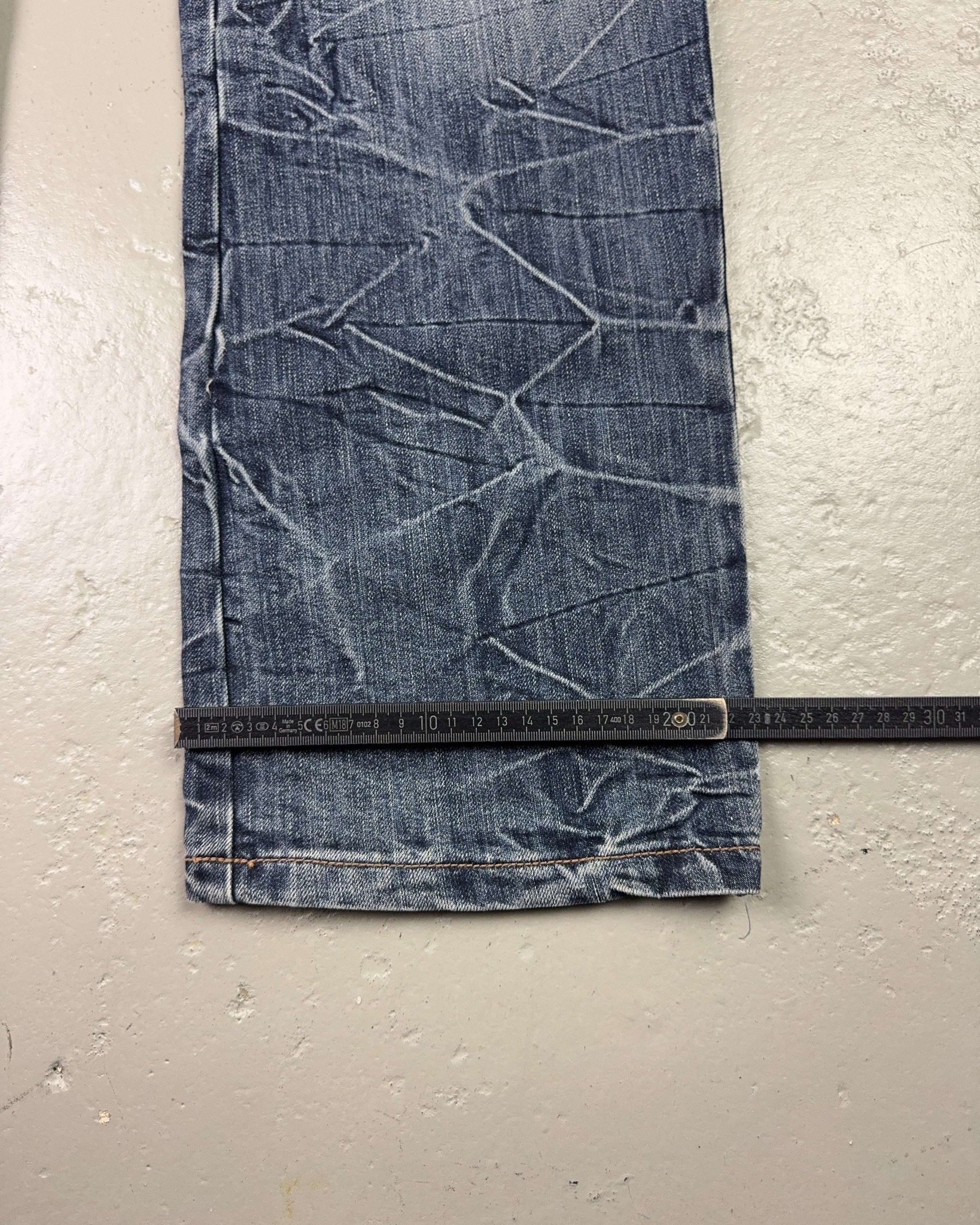 2000's Xi Shi Bao Japanese Straight/Baggy Jeans *rare 34x34 (L)