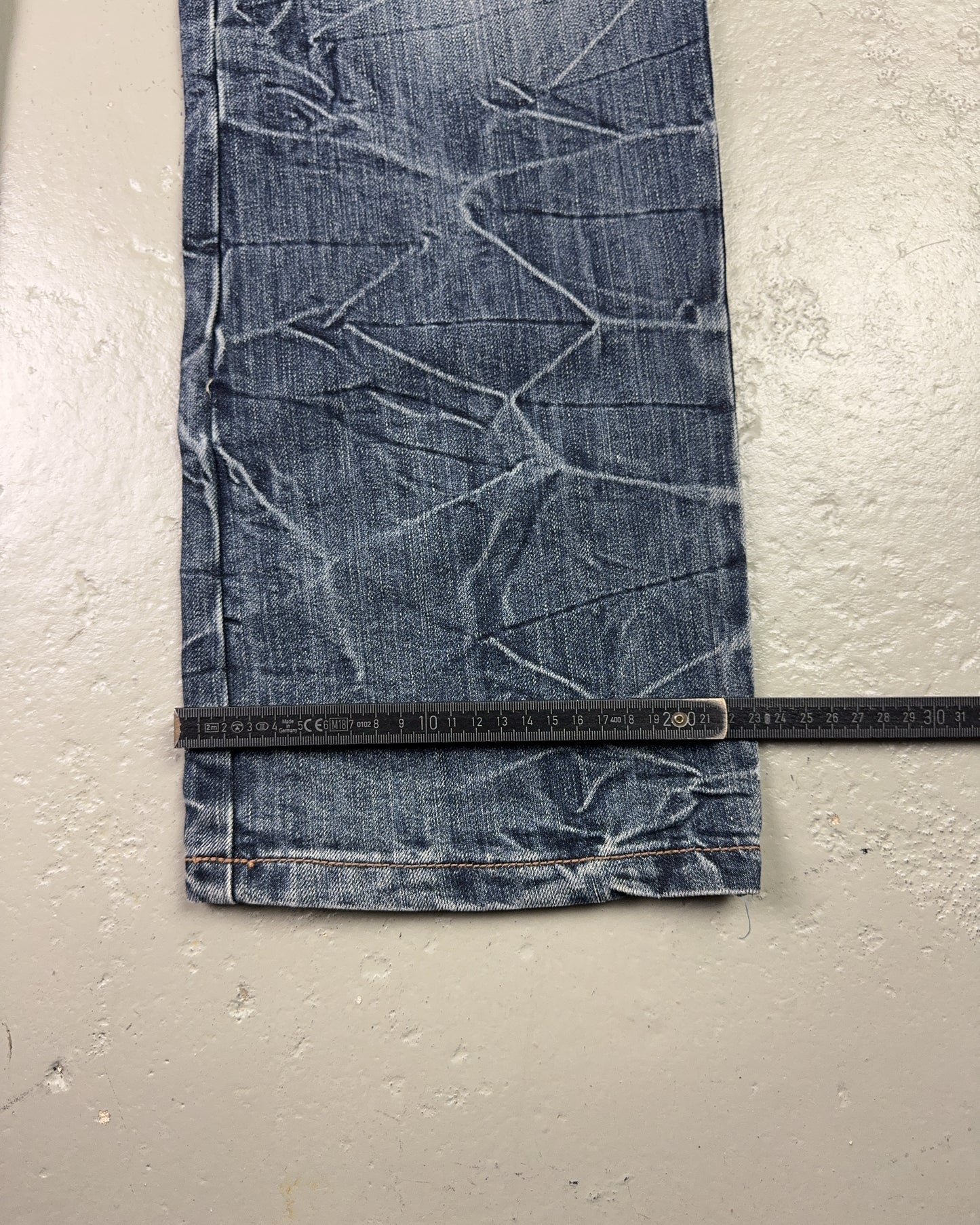 2000's Xi Shi Bao Japanese Straight/Baggy Jeans *rare 34x34 (L)