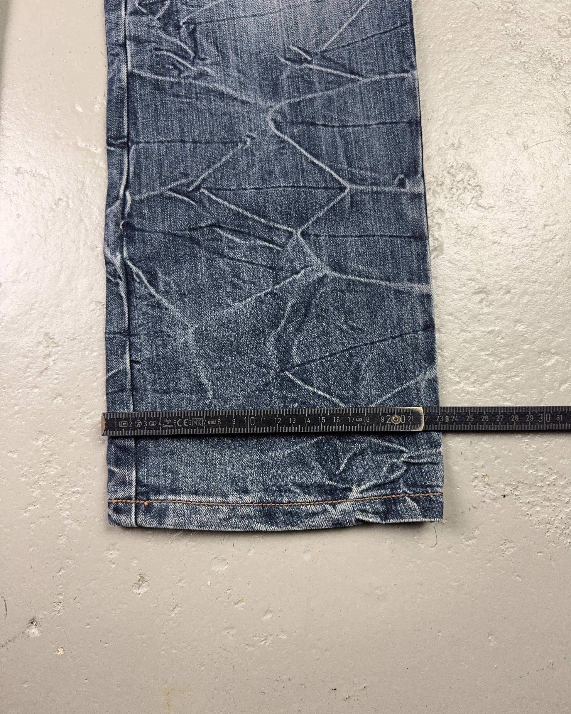 2000's Xi Shi Bao Japanese Straight/Baggy Jeans *rare 34x34 (L)