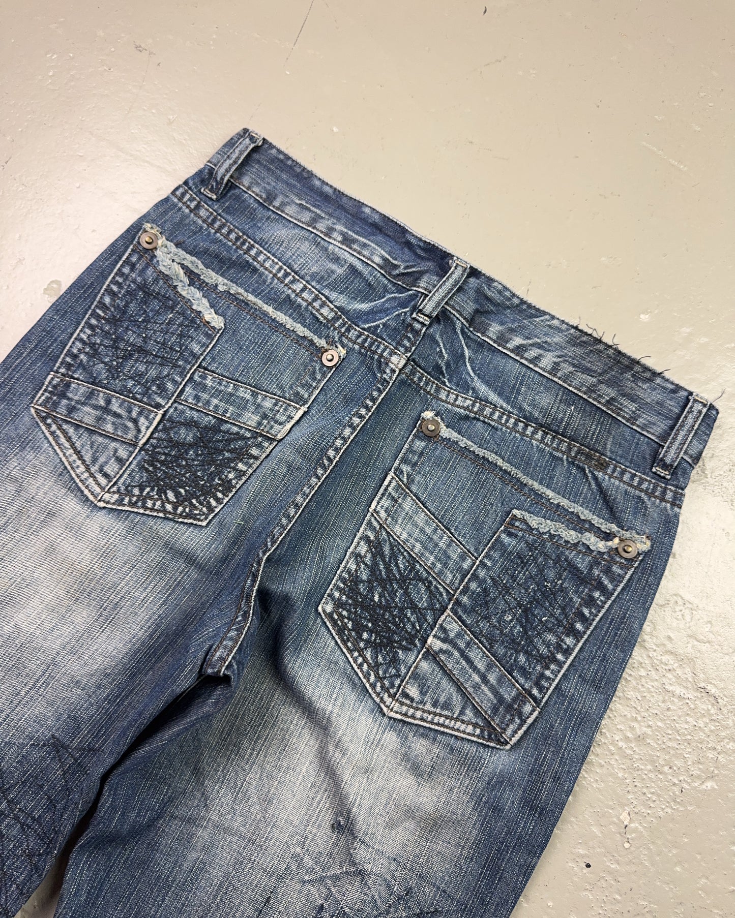 2000's Stockton Japanese Straight/Baggy Jeans *very rare 32x32 (M)