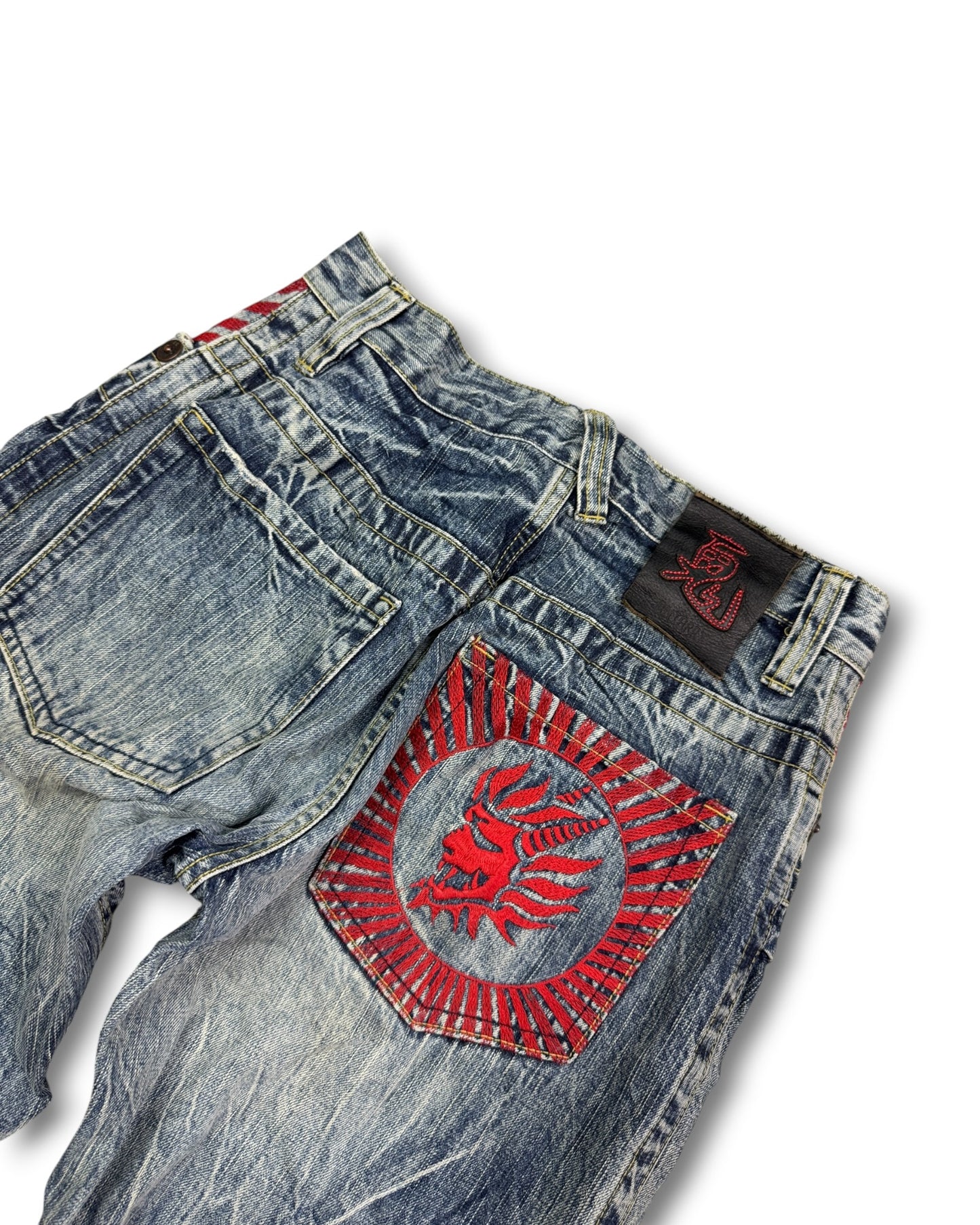2000's Oniarai Straight/Baggy Japanese Archive Jeans *very rare 28x32 (S)