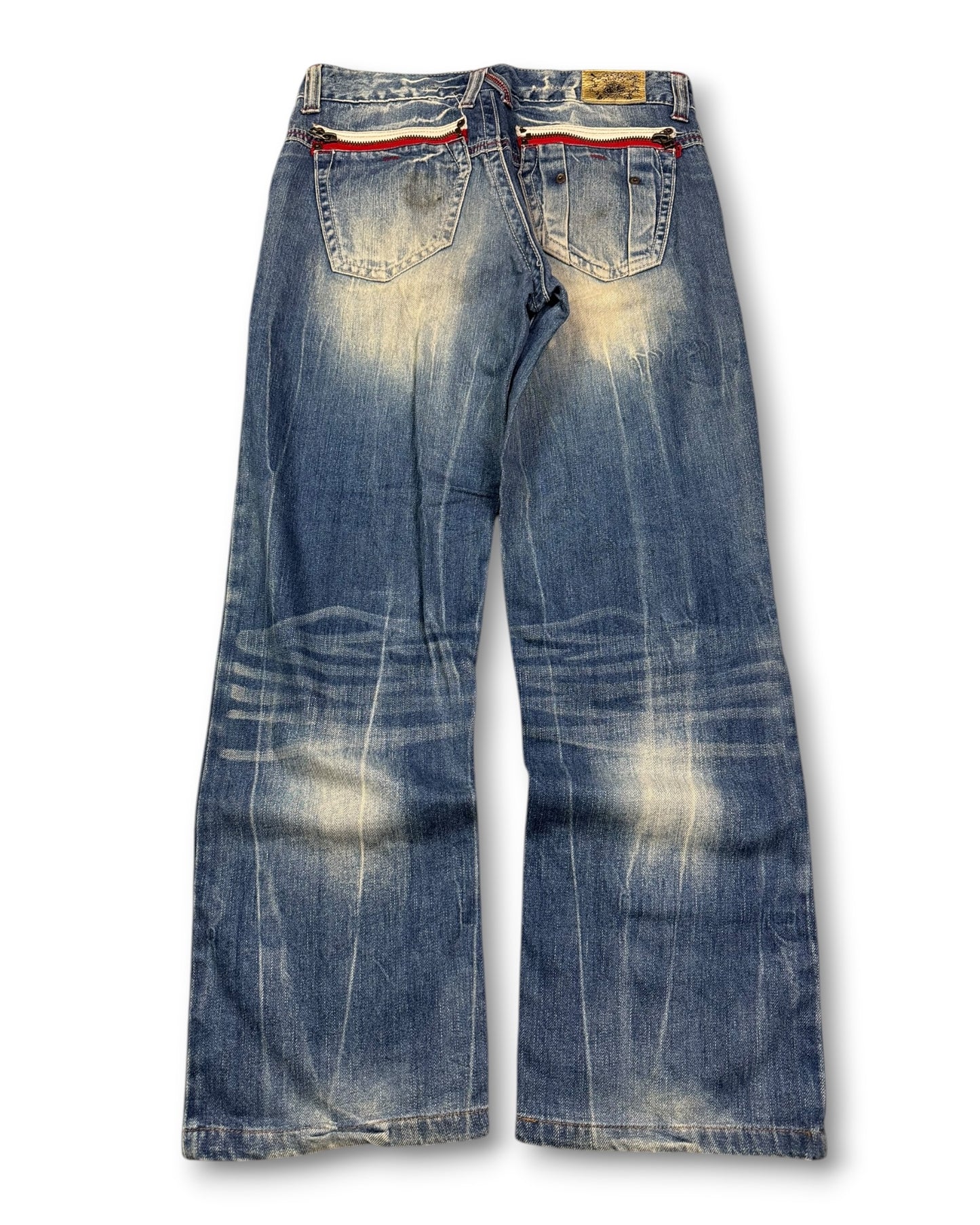 2000's B-jeans Straight/Baggy Japanese Archive Jeans *very rare 30x30 (M)