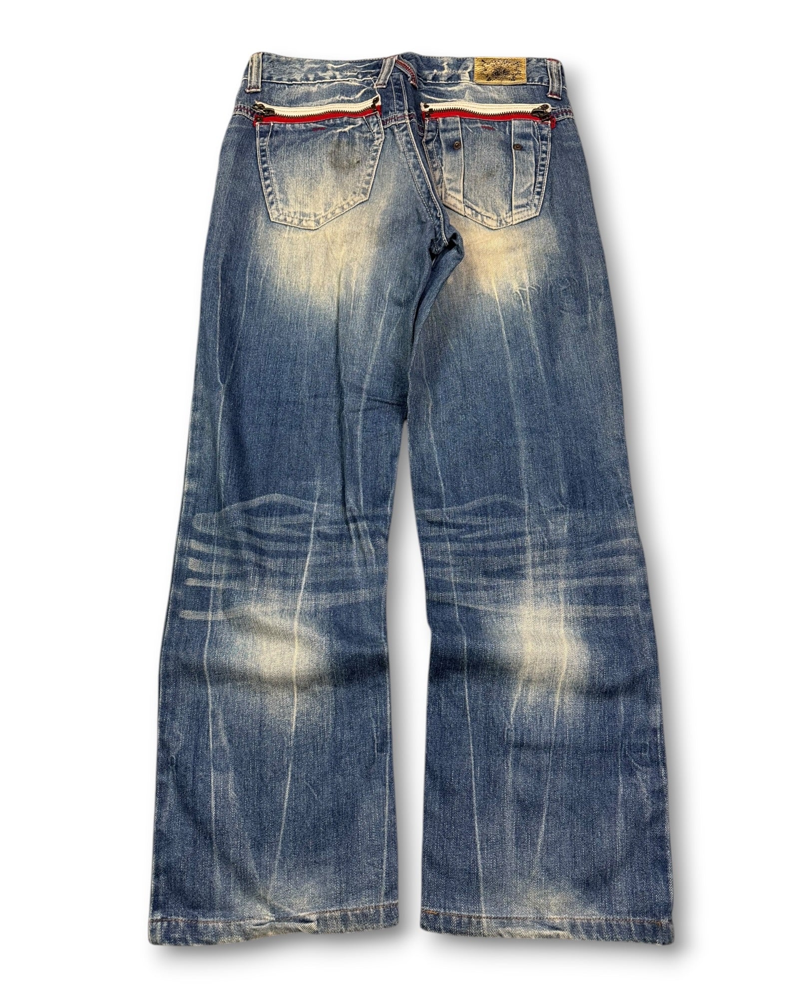 2000's B-jeans Straight/Baggy Japanese Archive Jeans *very rare 30x30 (M)