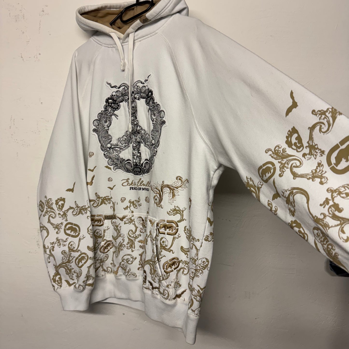 00‘s ECKŌ Unltd. Embroidered Peace Hoodie *sehr selten (L)