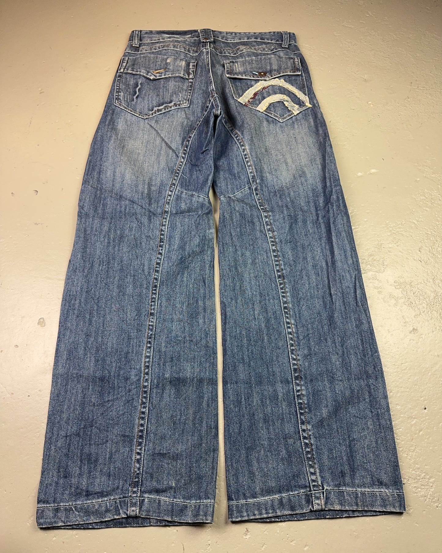 2000's Lapmi Japanese Baggy Jeans *rare 32x32 (M)