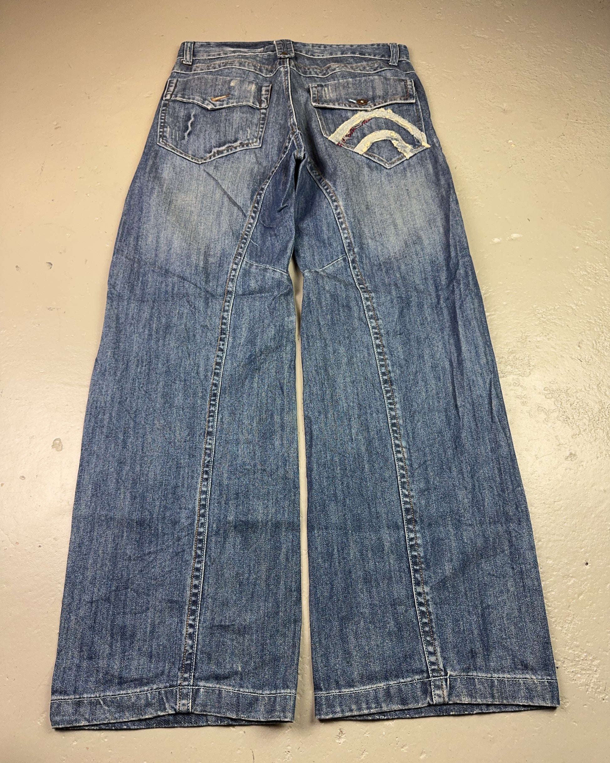2000's Lapmi Japanese Baggy Jeans *rare 32x32 (M)